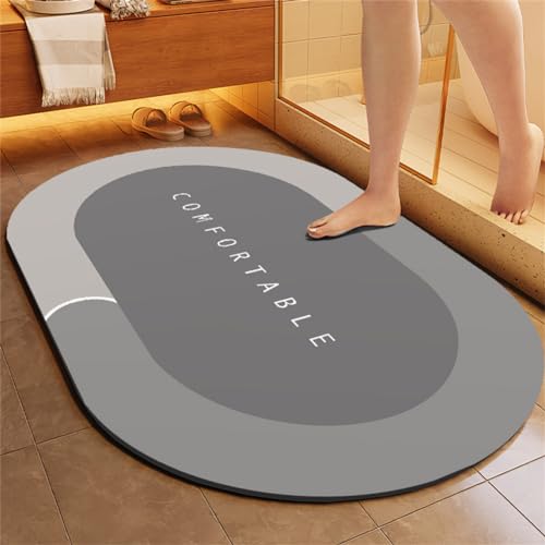 Fooyho Badematte Rutschfester Badezimmerteppich Groß Absorbierender Badteppich 80x120cm...