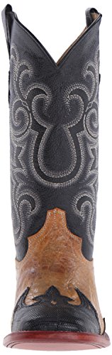 Western Boots Womens Lizard Block Heel S Toe Chocolate RL22