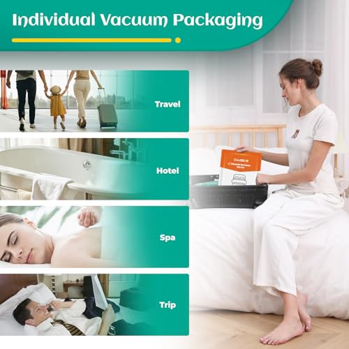 Image of Travel Essentials Disposable Bed Sheet Set, King Size Disposable Sheet with Bath Towel Face Towel Toilet Seat Cover,Disposable Bed Sheet for Hotel Essentials for Cruise Ships,Hotel, Camping,SPA