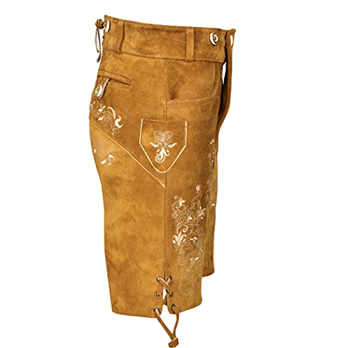 Lederhosen Men - Authentic German Bavarian Lederhosen - Men Oktoberfest Lederhosen (Style 1)4