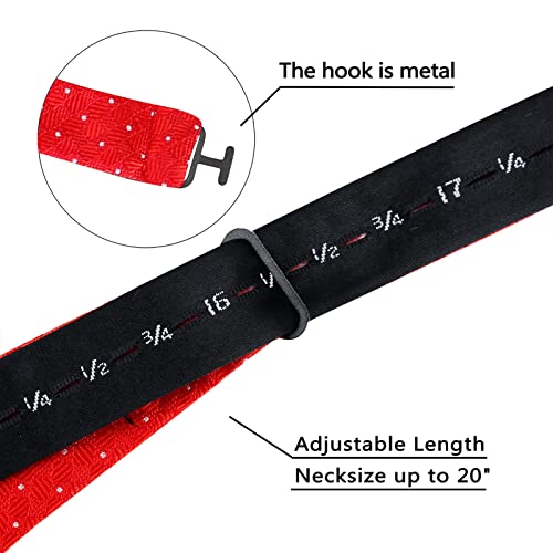 Image of Alizeal Mens 2pcs Solid Self-tied Bow Tie Set