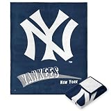 New York Yankees MLB CC Throwback Silk Touch Throw Blanket 50x60 Inches