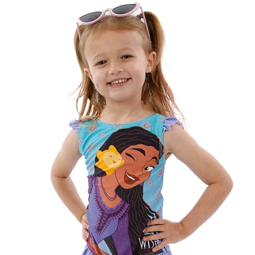 Disney Wish Girls Swimsuit | Girls' One-Piece Swimwear | Princess Swimsuits for Girls3