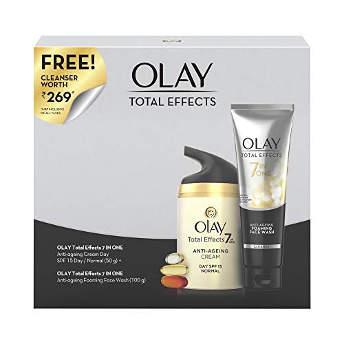 Image of Olay Combo Pack Total Effects 7 in 1 (Day Cream, 50 g & Cleanser, 100g)