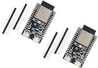 2 Stück ESP32-C6 Entwicklungsplatine Dual Typ C N16 16 MB Flash ESP32 WiFi + Bluetooth WiFi6