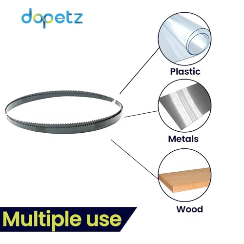 Dapetz ® 3 X Bandsaw Blades 1425mm (56 Inches) 6.35mm Width 6tpi, 10tpi and 14tpi Skip/Regular Blade 1/4" For Cutting Metal Wood Plastics PVC Foam Carbon Steel 3 Dapetz ® 3 X Bandsaw Blades 1425mm (56 Inches) 6.35mm Width 6tpi, 10tpi and 14tpi Skip/Regular Blade 1/4" For Cutting Metal Wood Plastics PVC Foam Carbon Steel - Image 3