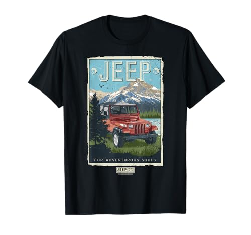 Jeep Mountain para almas aventureras Camiseta