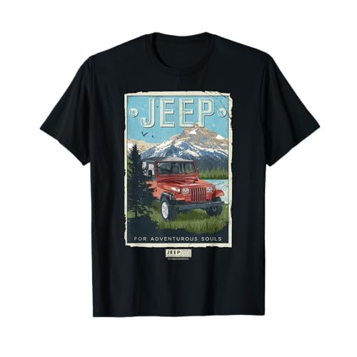Jeep Mountain para almas aventureras Camiseta