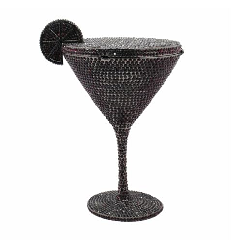 Image of Women Goblet Rhinestone Evening Bag Cocktail Cup Diamond Clutch Funny Crystal Prom Handbag Wedding Purse for Party