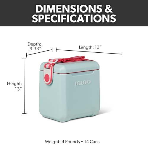 Image of Igloo Tag Along Too Coolers | Insulated Hard Shell Picnic Style Cooler | Rolling Ice Chest