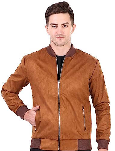 Image of Leather Retail Men's Suede Faux Leather Jacket