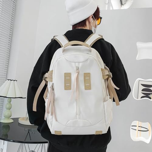 Image of Tinytot 30 Litre Japanese Korean Style School Bag Water-Resistant Laptop & Travel Backpack - Unisex Large 18 Inches Multipurpose Student Backpack for Boys & Girls, Men & Women