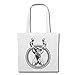 Tasche Umhängetasche Muskeln - Bodybuilding - Fitness - Kraftsport - Muskelaufbau Einkaufstasche Schulbeutel Turnbeutel in Weiß