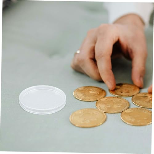 Almacenamiento seguro de monedas Angoily caja de plástico transparente con 200 piezas 6