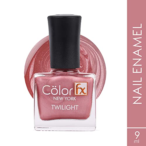 Image of Color Fx New York Twilight Matte Finish Nail Polish |Chip-Resistant, Quick-Drying, Long-Lasting, Non-Yellowing| 21 Toxin Free| Nail Polish for Women - Pink