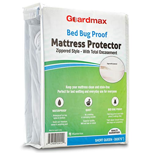 Guardmax RV Queen Mattress Protector Bedbug Proof Waterproof Encasement (RV Short Queen 60x75)