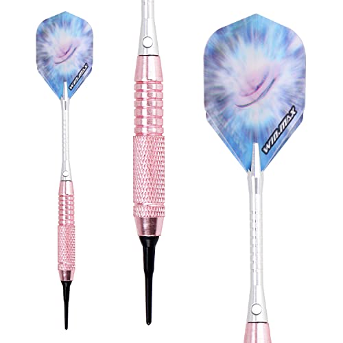 image for WIN.MAX Darts Plastic Tip - Soft Tip Darts Set - 12 Pcs 18 Gram with 1