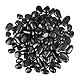 Winter Shore 1,35 kg Deko Aquarium Kies Schwarz - 2,5-3 cm Dekosteine Schwarz für Topfpflanzen, Aquarien, Landschaftsbau, Terrarien, Sukkulententöpfe, Vasenfüller - Polierte Natürliche Flusssteine