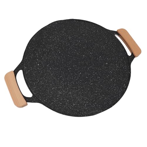Poêle à barbecue coréenne ronde avec poignées en fer et clamp - 8