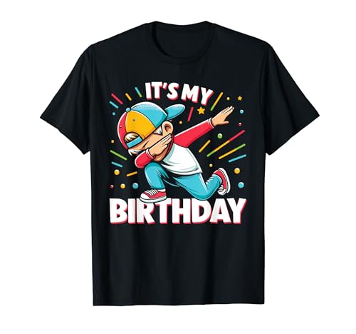 It's My Birthday Design for Boys Girls Dabbing Birthday T-Shirt