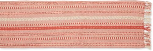 Image of THE HOME TALK Premium Cotton 4-6 Seater Table Runner -14x72 Inches-Orange|Elegant Dining|Handcrafted Quality|Stylish Console Decor for Dining Table, Parties, Events
