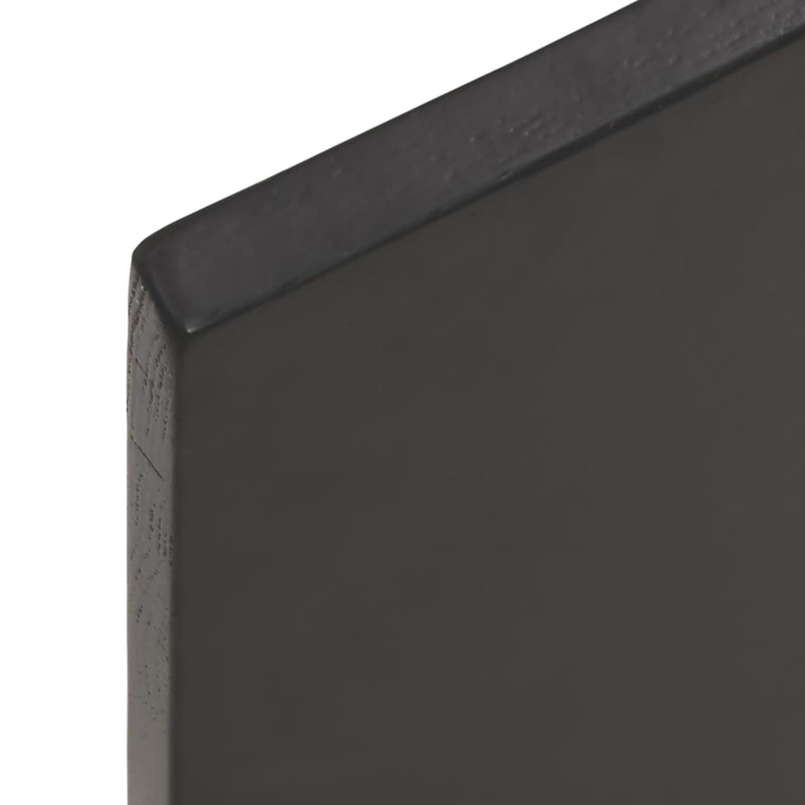Homgoday Ciemnoszara półka ścienna 60 x 50 x 2 cm lity dąb, półka ścienna, półki ścienne, półka ścienna wisząca półka do przedpokoju półka meblowa