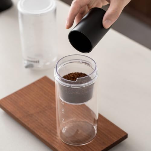 Image of Transparent Slow Coffee Maker Minimalist Cold Brew Pot with Lid, Ice Drip
