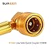 SURIEEN AC Charge Hose with Gauge, R134A Car AC Refrigerant Recharge Hose Kit, Come with R134A Piercing Can Tap 1/2”ACME Valve & R134A Quick Coupler Fits for Car Air Conditioning Refrigerant 250 PSI