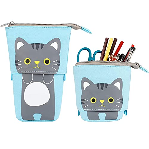 LITOU Estuche para lápices de gran capacidad, estuche de 3 compartimentos, para niñas, estuche...