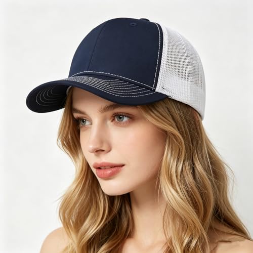 Image of 6Pack Unisex Vintage Washed Cotton Baseball Cap Soft Unconstructed Plain Blank Adjustable Size Dad Hat