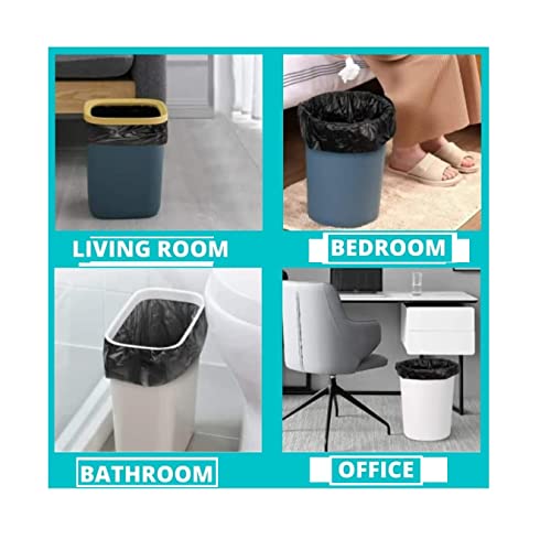 Image of Kitchenwell Medium 270 Garbage Bags /Trash Bags /Dustbin Bags, 19x21 Inches Black (9 Roll , Per Roll 30 Piece)