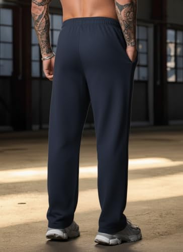 Image of dockstreet Men's /Unisex || Open Bottom || Stretchable || Drawstring Bottom Drawstring Pure Cotton Stretchable Baggy Jogger Pants