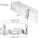 uxcell T8 Clips Bracket Hanger for Integrated Tube Light Fixture, Nickel-plated Manganese Steel, Pack of 15
