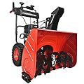 PowerSmart 26 Inch Snow Blower Gas Powered, 2-Stage 208cc B&S Engine with Electric Start, Led Light, Hand Warmer, Self Propelled BS26