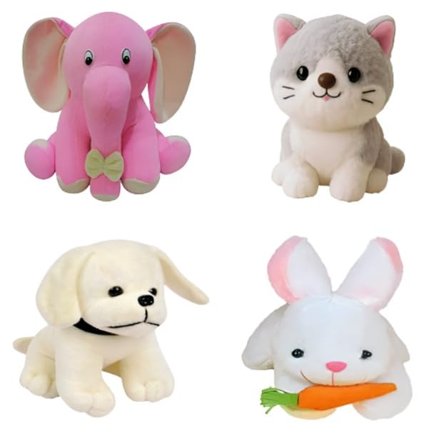 Pack of 4 Elegant Soft Toys Combo A...