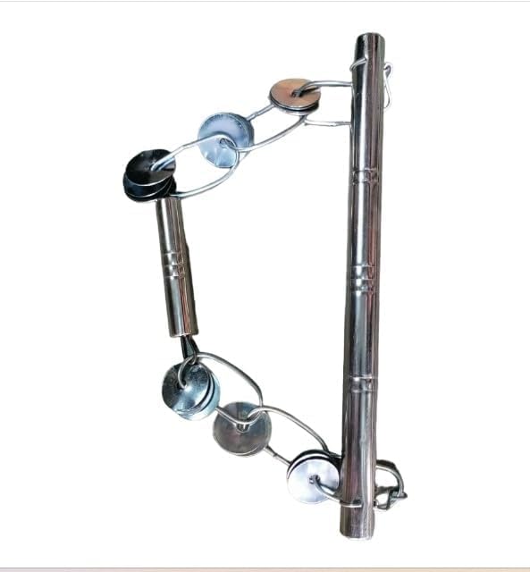 KS Steel Lezim Dance Instrument for Dance and Celebrations in School PT/Independence Day/Republic Day/Ganesh visarjan. (Pack of 1)-picture-30