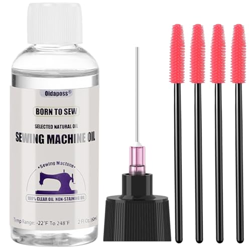 2FL.OZ. Sewing Machine Oil with Oil Applicator and 4 Type