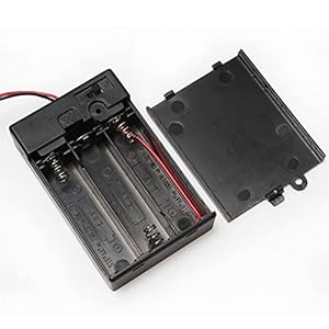Argerrant 1 stuk Draagbare Plastic 3 Pack AA Batterij Case Houder 4.5V 3* AA Batterij Opbergdoos Schakelaar & Cover Voor…