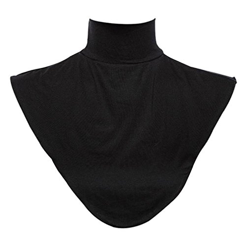 Livecity® Abnehmbarer Modal-Kragen, Hijab, Moslem, islamischer Halsschutz, Loop-Schal Gr. One size, Schwarz Cover