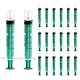 20 Stück 5ml Spritzen, Einzeln Verpackt, PlastikSpritze Ohne Nadel, Luer Lock Spritze für Wissenschaftlich Labore, Tierfütterung, Measuring Liquids und Feine Dosierungen, Messspritze