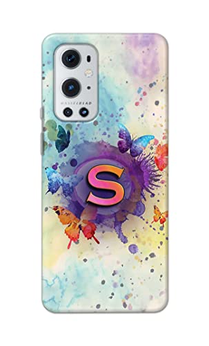 Image of PRINTFIDAA� Printed Hard Back Cover Case for OnePlus 9 Pro Back Cover (Alphabet S) -2808