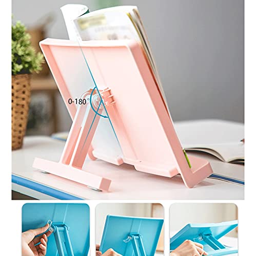 Soporte para tablet y libros de texto portátil con atril de lectura regulable 3
