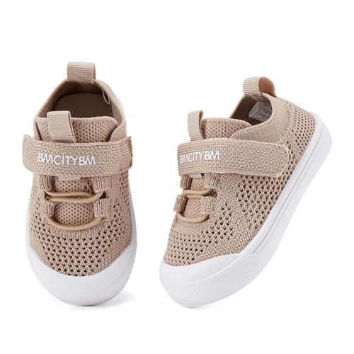 Image of BMCiTYBM Baby Shoes Boy Girl Infant Sneakers Non-Slip First Walkers 6 9 12 18 24 Months