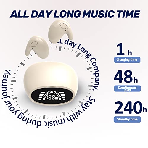 Loluka Ultra Thin Design Invisible Wireless Earbuds Sleep Earbuds Waterproof Bluetooth Smallest Tiny Earpiece Noise Canceling Bluetooth 5.0 Earphones For Android And Ios #TOP1