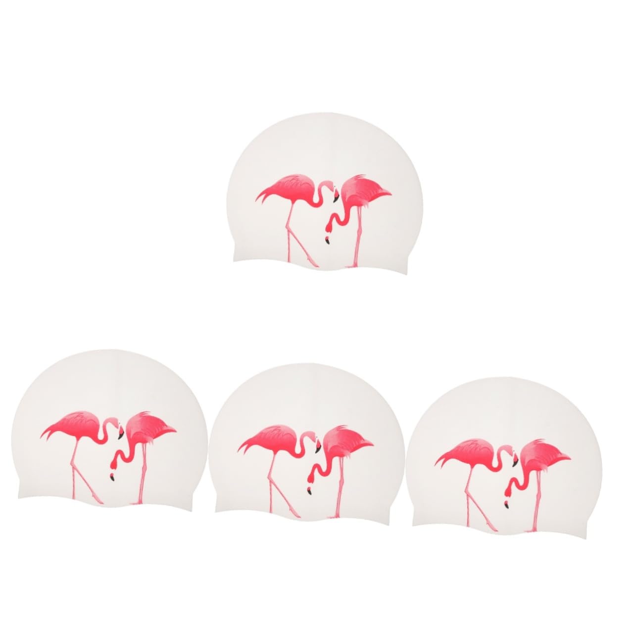 STOBAZA 4pezzi Cuffia Da Nuoto Silicone Per Lunghi Berretto Unisex Per Adulti Design Elegante e Resistente Accessorio Per Piscina e Mare