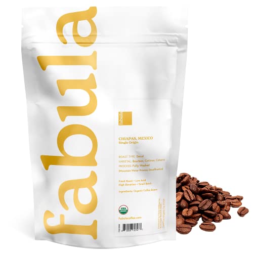 Fabula Organic Whole Bean Coffee - Medium And Decaf Medium - 2 Bag Bundle #TOP6