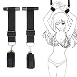 Limmion BDSM Sexspielzeug Erotik Sex Bondage Set Fesselset für Paare Frauen Fesseln Spielzeug Bondageset mit 2 Handgelenksmanschetten SM Cortex Set Carmen Swing Plüsch Handschellen Sex Spielzeug