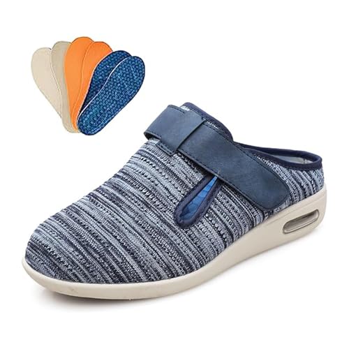 XYXHEII Diabetiker-Hausschuhe Für Damen Und Herren, Orthopädische Sneaker, Atmungsaktive Verstellbare Walking Shoes, Weit Gesundheit Sneaker, Bequemer Schuhe Für Geschwollene Füße (E Men 5.5/Women 7)