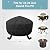 SHINESTAR 36 Inch Round Fire Pit Cover, Fits 30-36'' Wood Burning Fire Pit for Bali Outdoors, Sunnydaze, YAHEETECH and More, Waterproof & Windproof, 36 Dia x 24 H