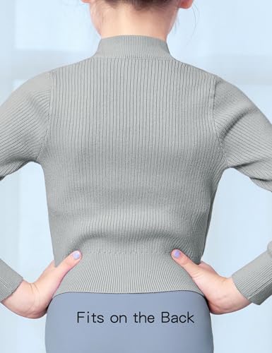 Image of Dance Sweater for Girls Long Sleeve V-Neck Top Sweater for Ballet /Gymnastics /Sports